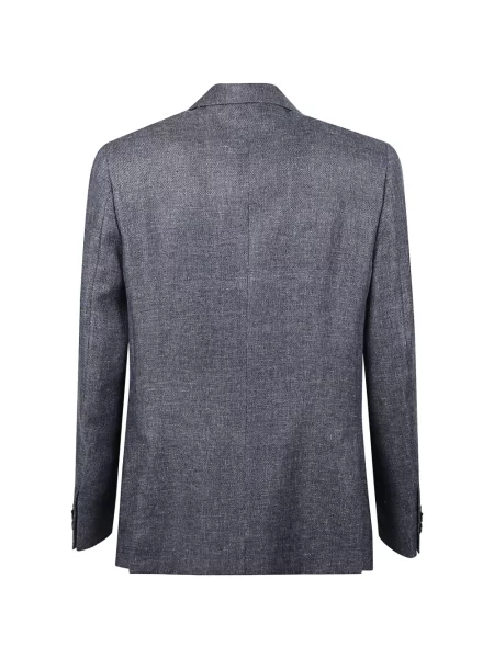 Μονόστομος μπλέιζερ Zegna μπλε