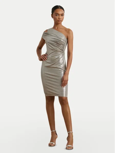LAUREN RALPH LAUREN Rochie cocktail argintiu
