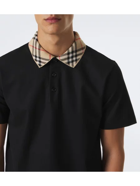 Καρό polo Burberry μαύρο