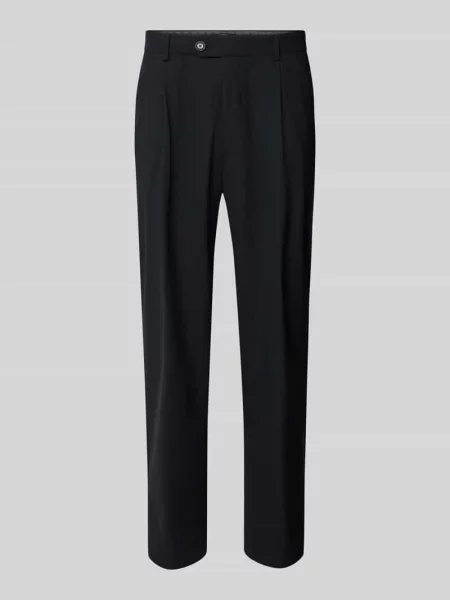 Spodnie o luźnym kroju z z tyłu model ‘Lexter’ Joop! Collection czarne