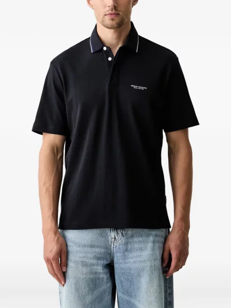 Tricou polo Armani Exchange cu imagine albastru