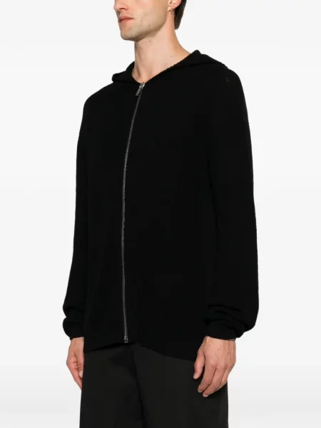 Hanorac cu glugă Rick Owens tricotate negru