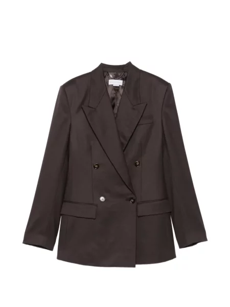 Dvouřadé sako Stella Mccartney hnědé