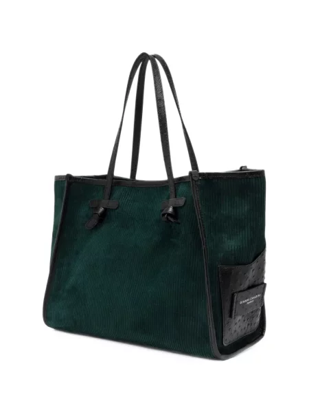 Samt shopper torbica Gianni Chiarini zelena