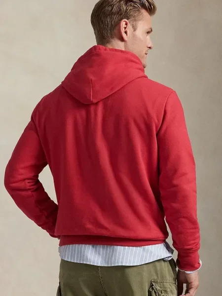 Свитер Polo Ralph Lauren с капюшоном с аппликацией розовый