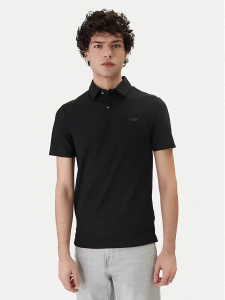 Guess Polo czarny