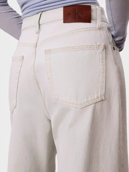 Широкі джинси Calvin Klein Jeans білі