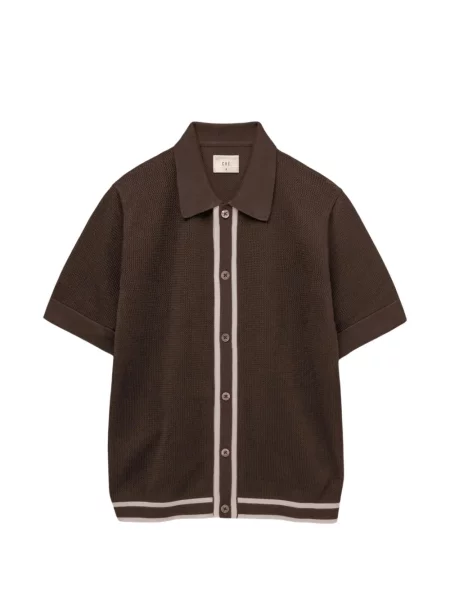 Tricou polo Ché cu dungi maro