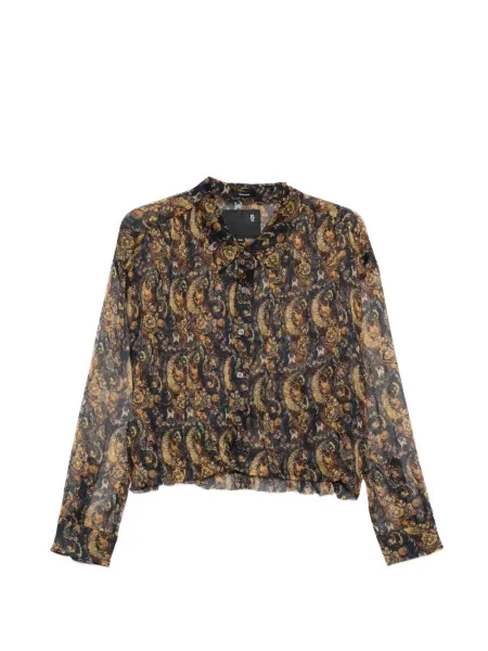 Paisley mintás ing R13 fekete