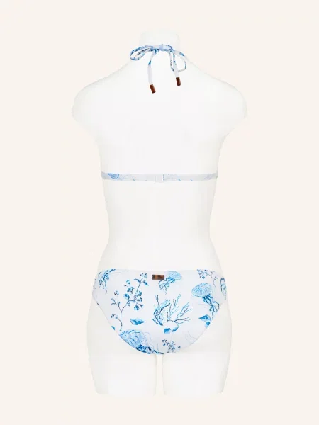 Vilebrequin Góra Od Bikini Wiązana Na Szyi Medusa And Shells weiss biały