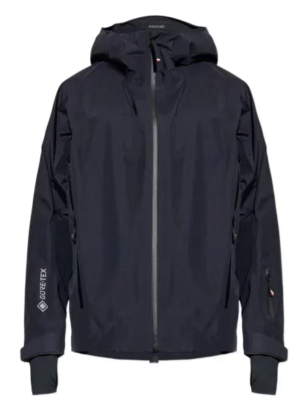 Geacă Moncler Grenoble cu glugă albastru