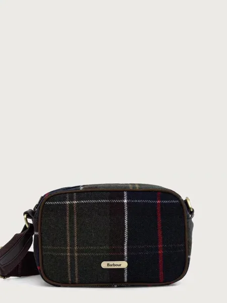 Geantă Barbour de lână verde