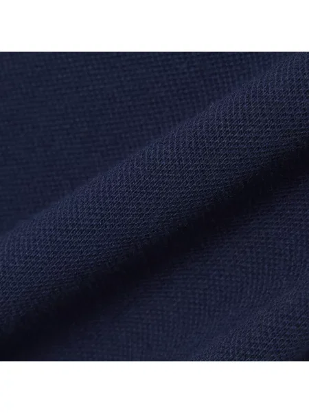 Lacoste T-Shirt Stretch Piqué Z Prążkowanym Kołnierzykiem granatowa