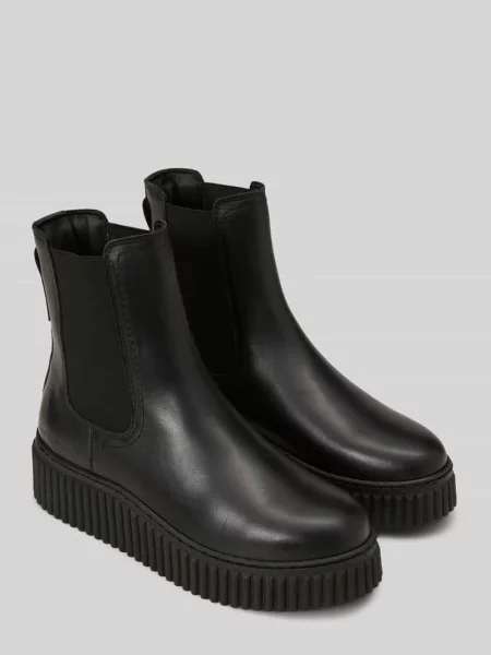 Buty chelsea z naturalnej skóry bydlęcej model Bianca' Marc O'polo czarne
