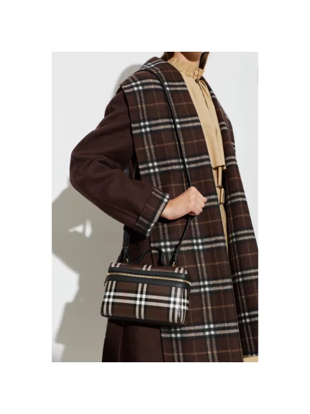 Torebka Burberry skórzana brązowa