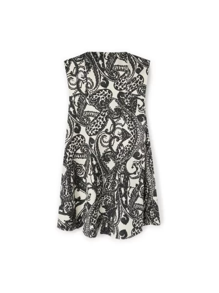 Mała mały sukienka mini Motivi z wzorem paisley czarna