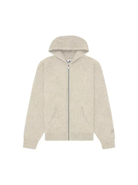 Bluza z kapturem Mc2 Saint Barth beżowa