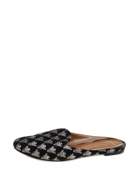 Papuci tip mules Aquazzura negru