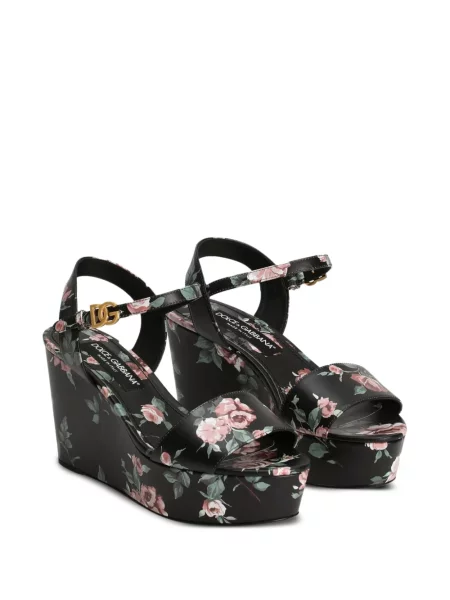 Sandale Dolce & Gabbana cu pană negru