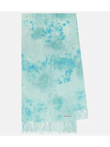 Fular Acne Studios de lână albastru