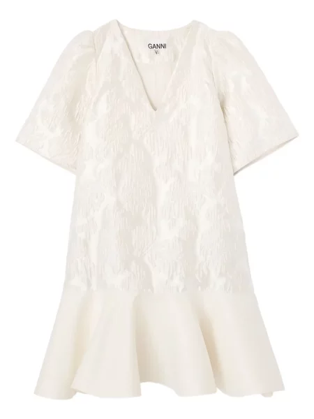 Rochie mini Ganni cu decolteu în V de costum