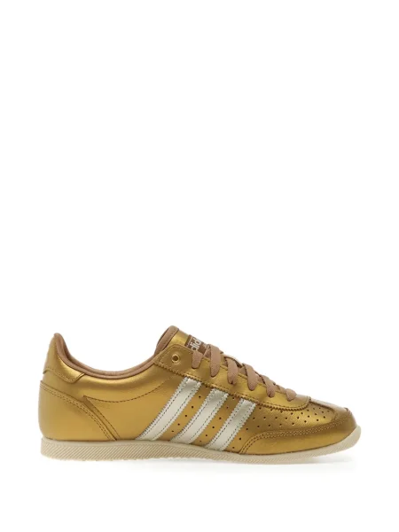 Tricou Adidas din fleece cu dungi scurt albastru