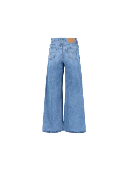Levi's jeansy HR WIDE LEG niebieskie