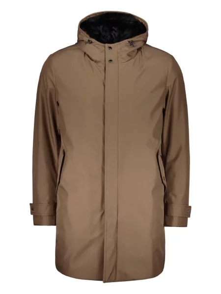 Парка Moorer с качулка кафяво