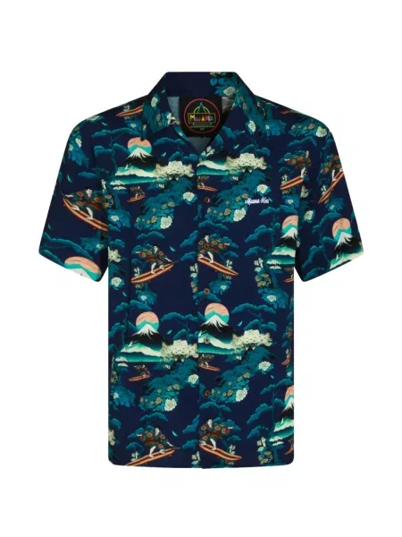 Риза Mauna Kea с принт синьо