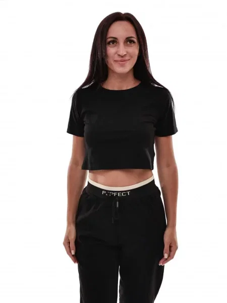 Топ STREAM віскоза/поліестер чорний