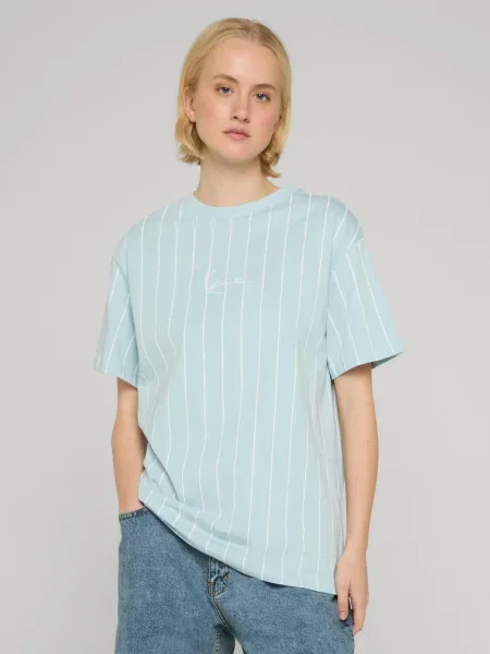 Karl Kani Tricou azuriu alb