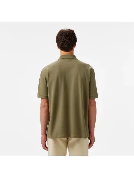 Поло Lacoste зеленое