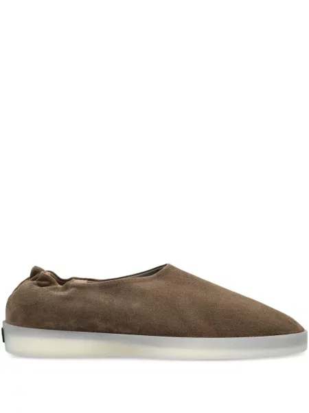 Pantofi loafer Fear Of God din piele de căprioară verde