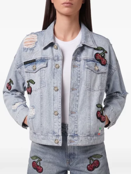 Geacă de blugi Philipp Plein albastru