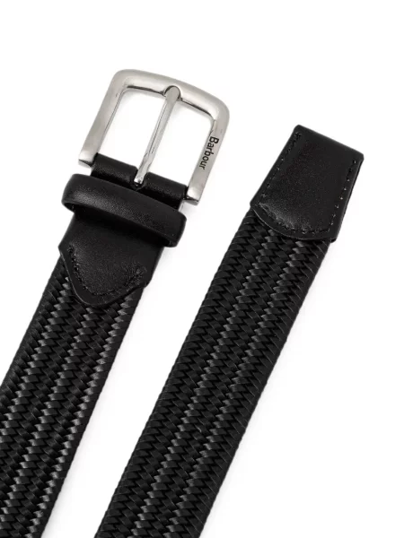 Cu centură curea Barbour țesută negru