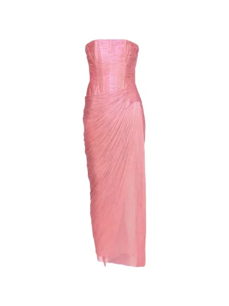 Rochie Maria Lucia Hohan drapată de costum roz