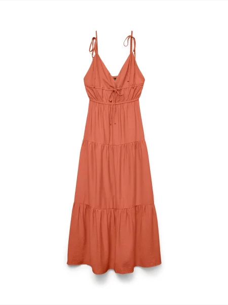 VERO MODA Rochie de vară VMATHENA' portocaliu