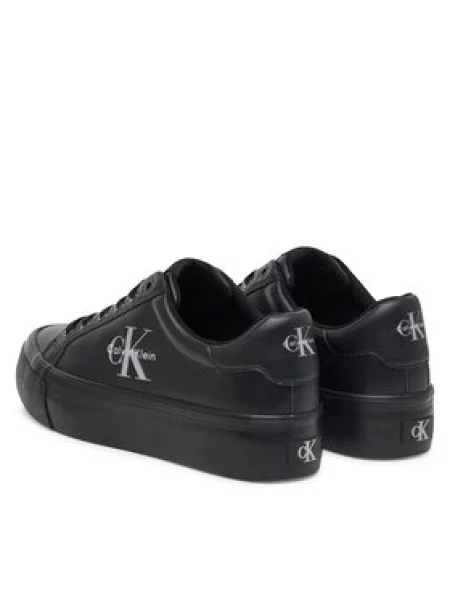 Tenisice Calvin Klein Vulc Flatform Laceup Low Lth crna