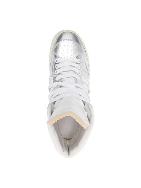 Sneakersy Hidnander skórzane białe