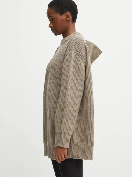 Maison Margiela pulover din amestec de lână bej