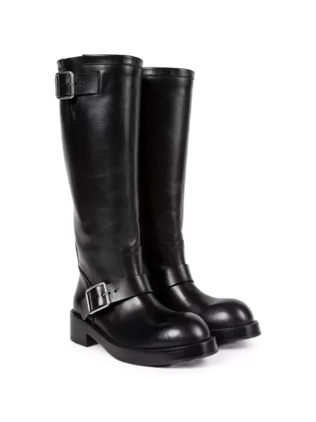 Botine Ann Demeulemeester cu cataramă negru