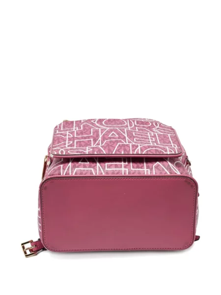 Rucsac Michael Kors din piele cu autograf roz