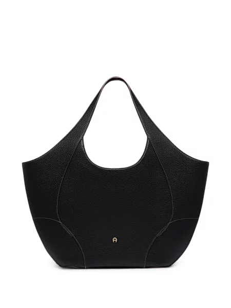 Geantă shopper Aigner din piele negru