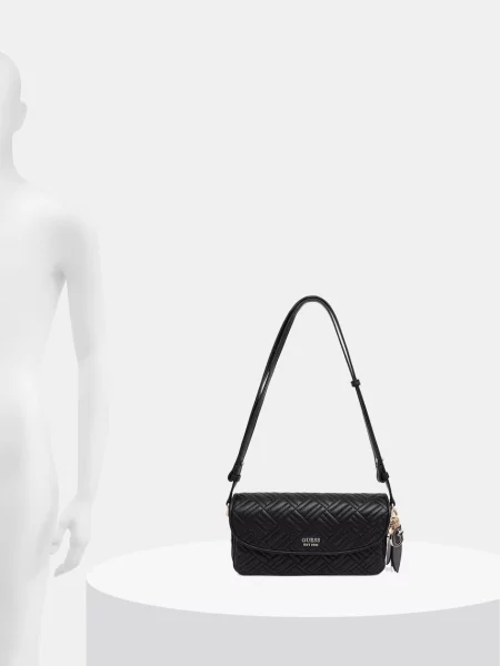 Кожаная сумка-багет Guess