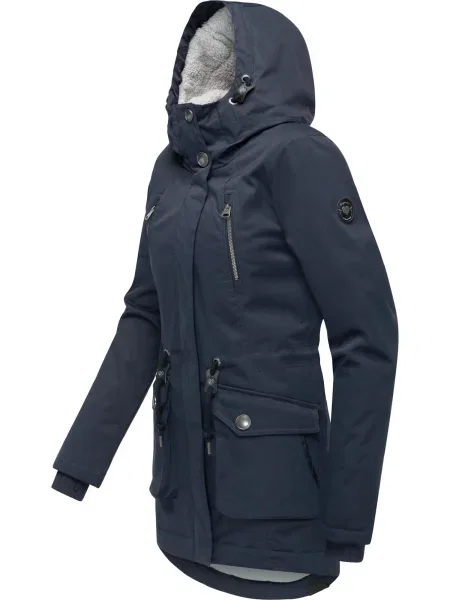 Ragwear Palton de iarnă Ellsa bleumarin