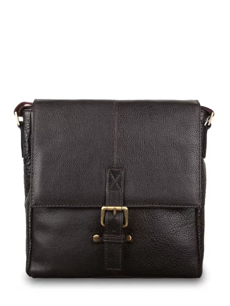 Кожаная сумка через плечо Ashwood Leather коричневая