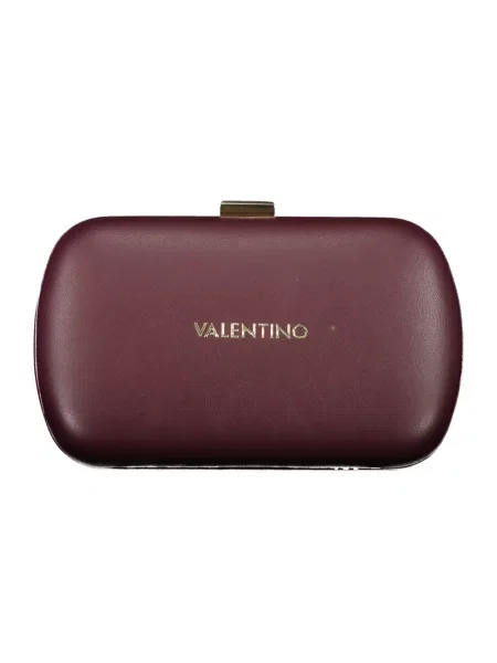 Lniana kopertówka Valentino By Mario Valentino czerwona