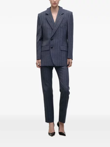 Gulerat sacou Victoria Beckham albastru