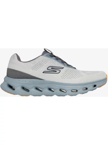 Buty do biegania Skechers GO WALK Glide-Step Vic szary jasny niebieski szary ciemny pomarańczowy 40 białe