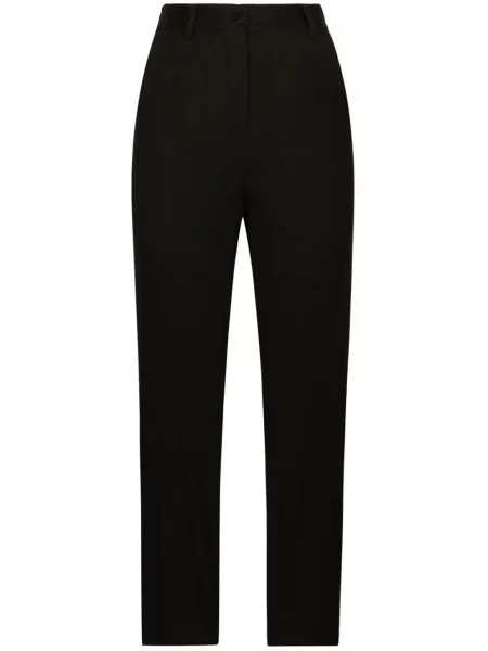 Pantaloni Dolce & Gabbana de lână negru